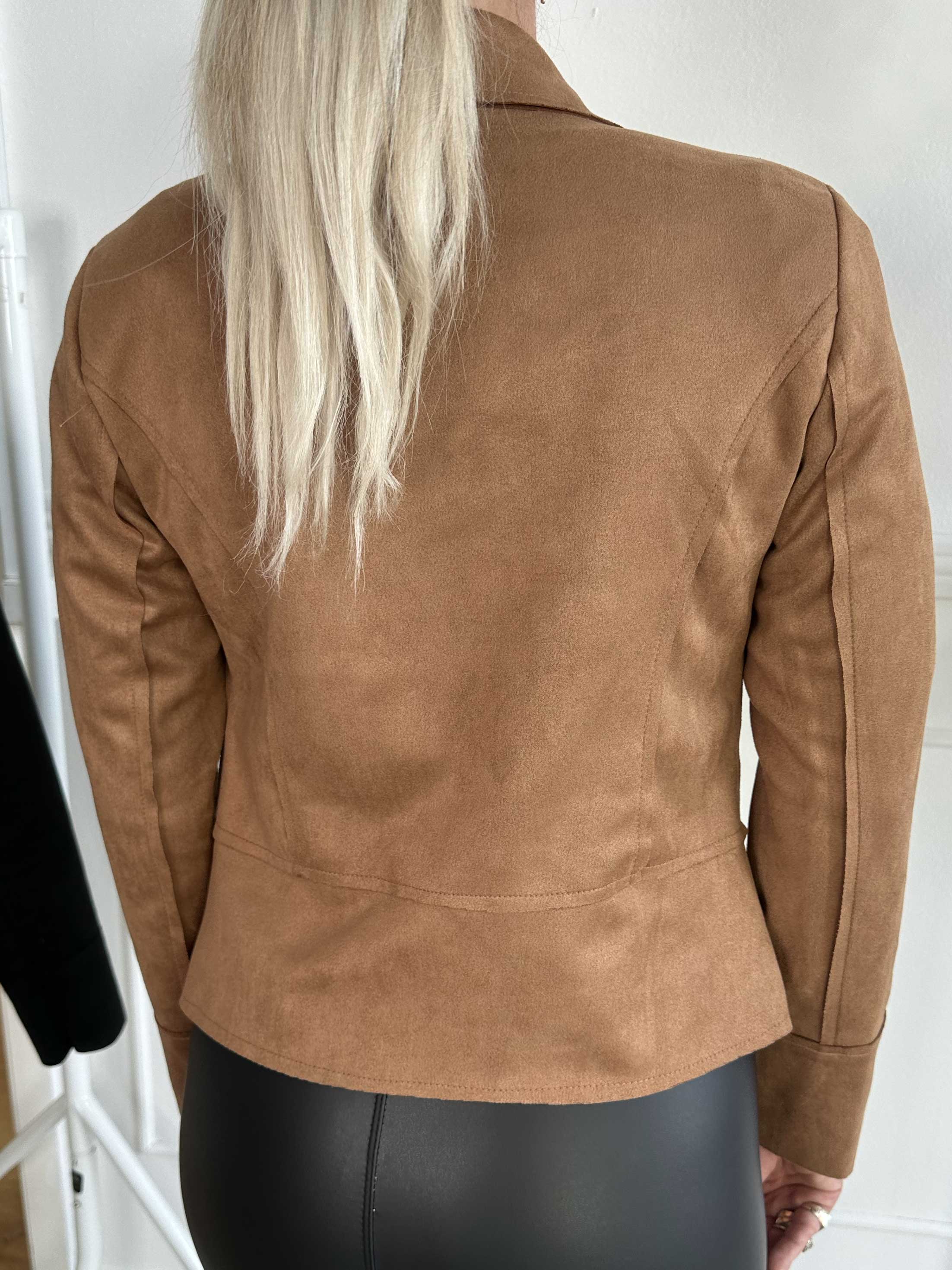 Marina - Blød jakke i ruskindslook